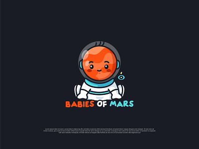 Babies Of Mars adorable astronout babies baby bitcoin branding cartoon character crypto cute design happy illustration jaysx1 kawaii logo mars mascot nft space