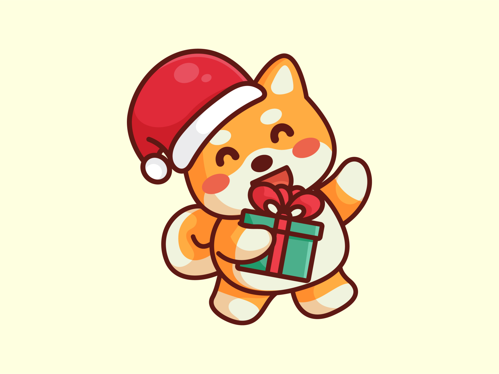 Cute Shiba Christmas by Jaysx1 on Dribbble