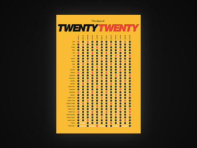 The days of twenty twenty 2020 calendar calender illustrator print twenty vector