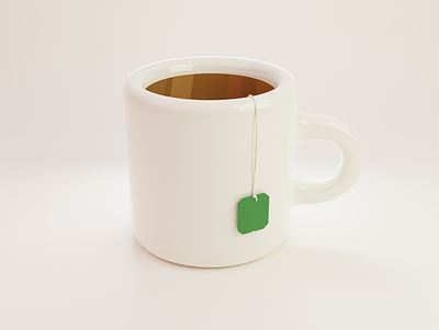 NFTea 3d blender cup cuppa drink illustration mug tea