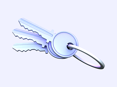 Keys (Not Alicia) 3d blender illustration keychain keys
