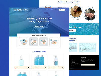Sanitary Care Products website