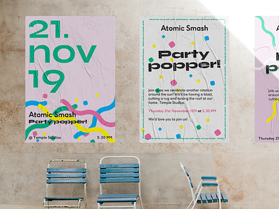 Event poster branding flat illustration poster poster design print typography