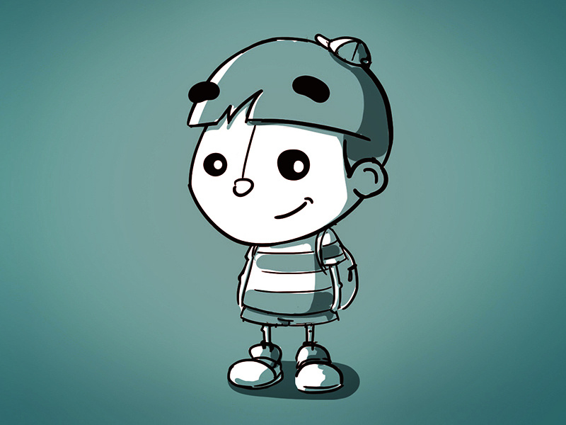 Kiddo boy kids childrens books illustration character design character work in progress wip sketch