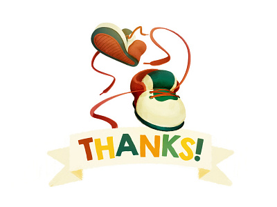 Thanks! childrens book illustration color design digital icon illustration kids thanks