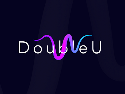 DoubleU - Logo Concept dj logo logotype typogaphy w