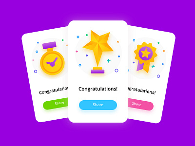 Congrats! card concept congrats congratulations creative giftcard scratch card trophy