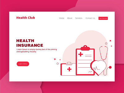 Health Insurance app branding color design health icon illustration insurance ui