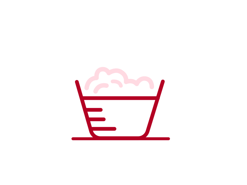 Washing basket app bubble color design gif gif animation homecare icon illustration ui vector washing