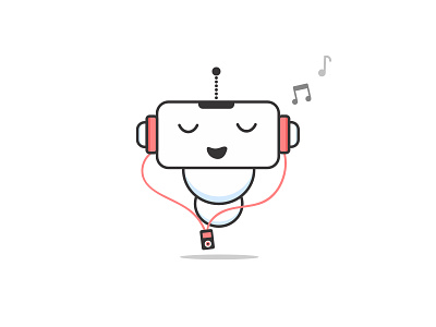 Music Lover branding illustration ipod mascot mascot design mascot logo music musiclover vector