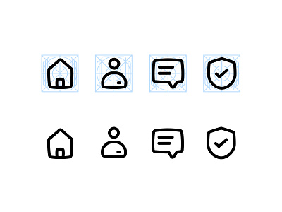 New Icon Style bubbleicon grid layout icon icon design icon set iconography icons illustration logo material design newstyleicon