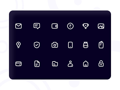 Dark Mode Icons | Payments dark app dark mode dark theme dark ui darkmode icon design iconography icons icons set newstyle payments