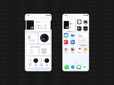 zero.app bank widget design designs type ui ui ux ui design uidesign uiux ux ux ui ux design uxui widget