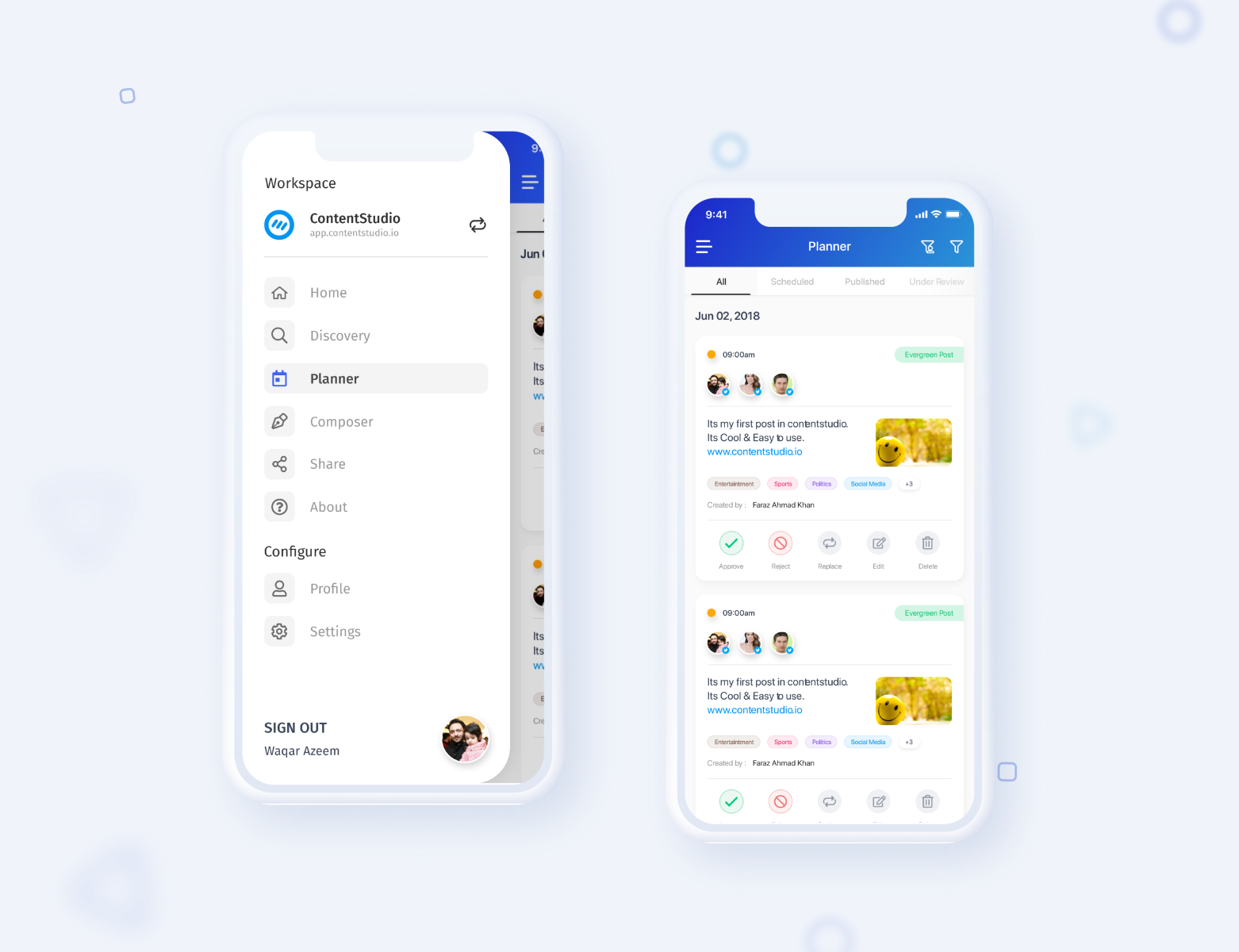 Social Media Marketing App UI Design by Faraz Ahmad Khan on Dribbble