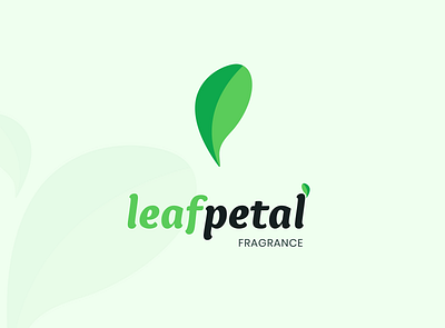 Leafpetal Logo branding design design concept fragrance icon illustration logo logoconcept logodesign logotype perfume typography