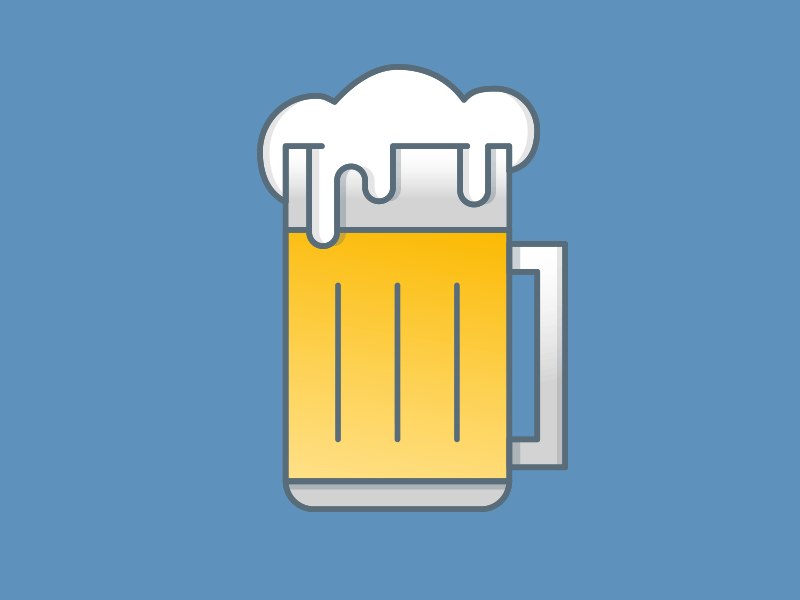 Vector Art - Beer daily ui design flat icon illustration logo vector vector art