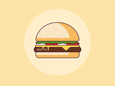 Cheese Burger branding design icon illustration ui vector vector art