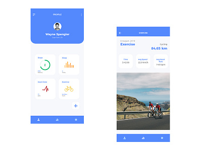 Fitness Tracker app design fitness tracker ui ui design