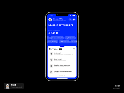 Profile LC concept daily ui design design app mobile app mobile app design profile profile concept profile design profile ui ui ux