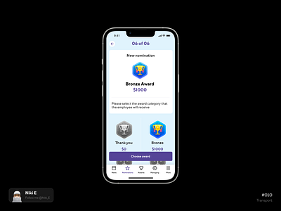 Rockethics app award award app daily ui design design app hr hr service mobile app mvp design niki e reward reward app service ui ux