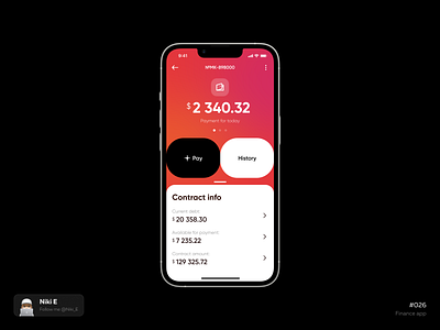Finance concept concept design credit card finance finance app finance design finance page history history design history payment niki e pay pay design payment payment design red red design ui ux
