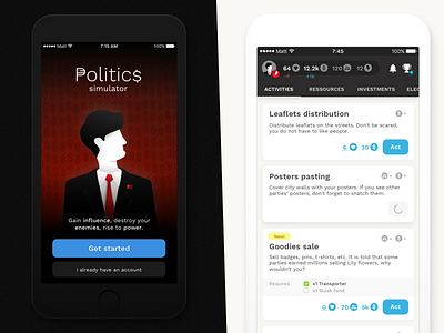 Politics Simulator — Beta Launch app game mobile politician politics