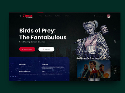 Genesis Cinemas Web App