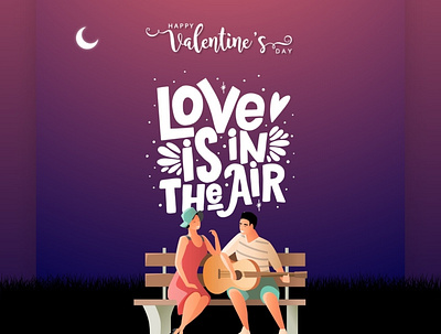 Love in d air design dribblers illustration logo vector