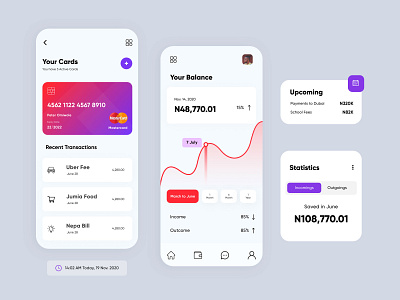 Wallet App app dashboard ui design mobile app mobile app design mobile ui ui ui design uiux user experience user interface ux ux design wallet app wallet ui