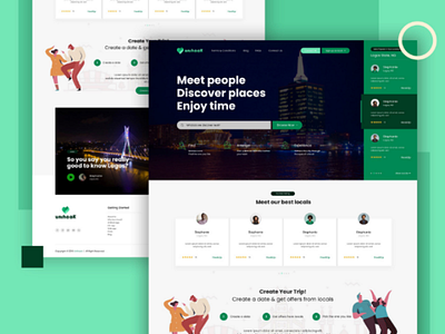 UNIHook Landing page design app dating dating app dribble illustrations interactions designs logo logo designs students uiux uiux designer user experience user interface