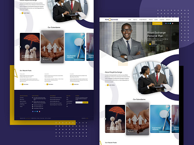 Royal Exchange Web UI Design design dribblers illustration insurance company logo team ui ux web webdesign