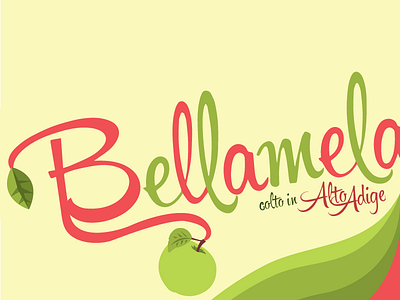 Bellamelo Type apples illustration package design typography