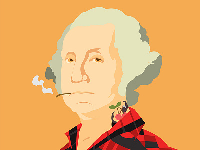 G. Wash design george washington illustration print