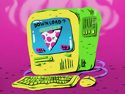You_Wouldn't_Download_A_Pizza.JPEG illustration photoshop