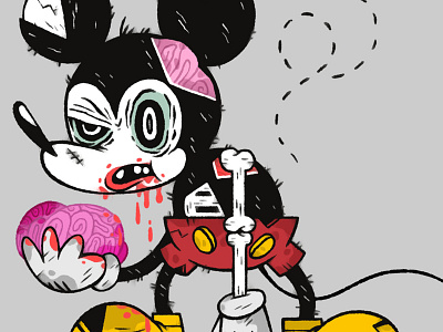 Zombie_Mouse.JPEG illustration photoshop