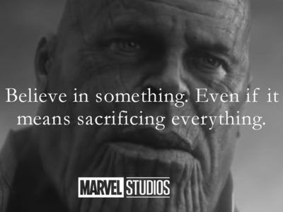 Thanos Sacrifice marvel meme nike