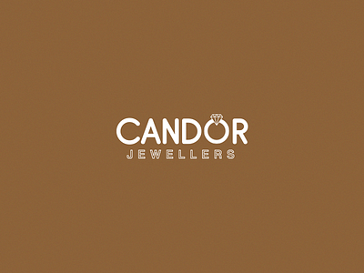 Candor Jewellers logo branding clean design flat icon identity illustration illustrator lettering logo logo design minimal type typography vector