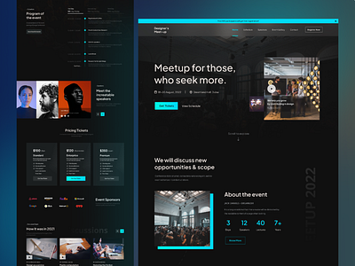 Meetup Event Langing Page