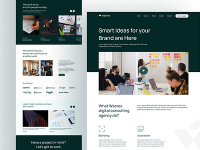 Design Consultancy Landing page