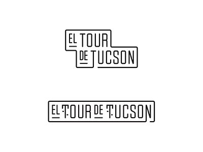 El Tour de Tucson arizona branding cycling logo tucson typography