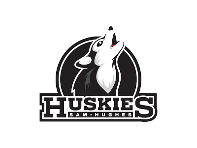 Sam Hughes Huskies dog husky mascot school