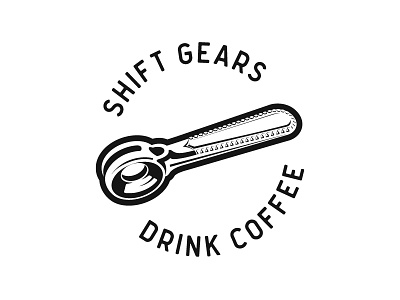 Shift Gears Drink Coffee - Presta Coffee Roasters bicycles bikes coffee illustration roaster shifter