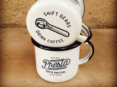 Presta Coffee Roasters Camping Mugs collateral cup mug