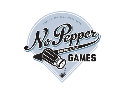 No Pepper Games Softball Club pepper shaker softball