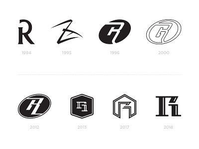 RG Personal Logo Retrospective g letterforms logo monogram r typography