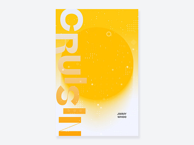 Cruisin graphic design print typography