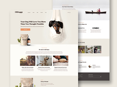 CBDoggy - Website branding flat minimal packaging typography ui ux web website wesbite