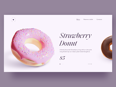 Donuts shop landing page