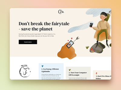 Landing Page - Save the Planet