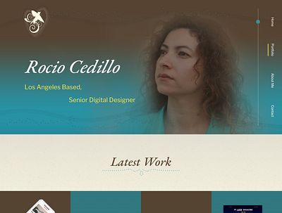 rociocedillo com Portfolio Web Design brand branding modern portfolio portfolio design portfolio site vintage vintage style web design website